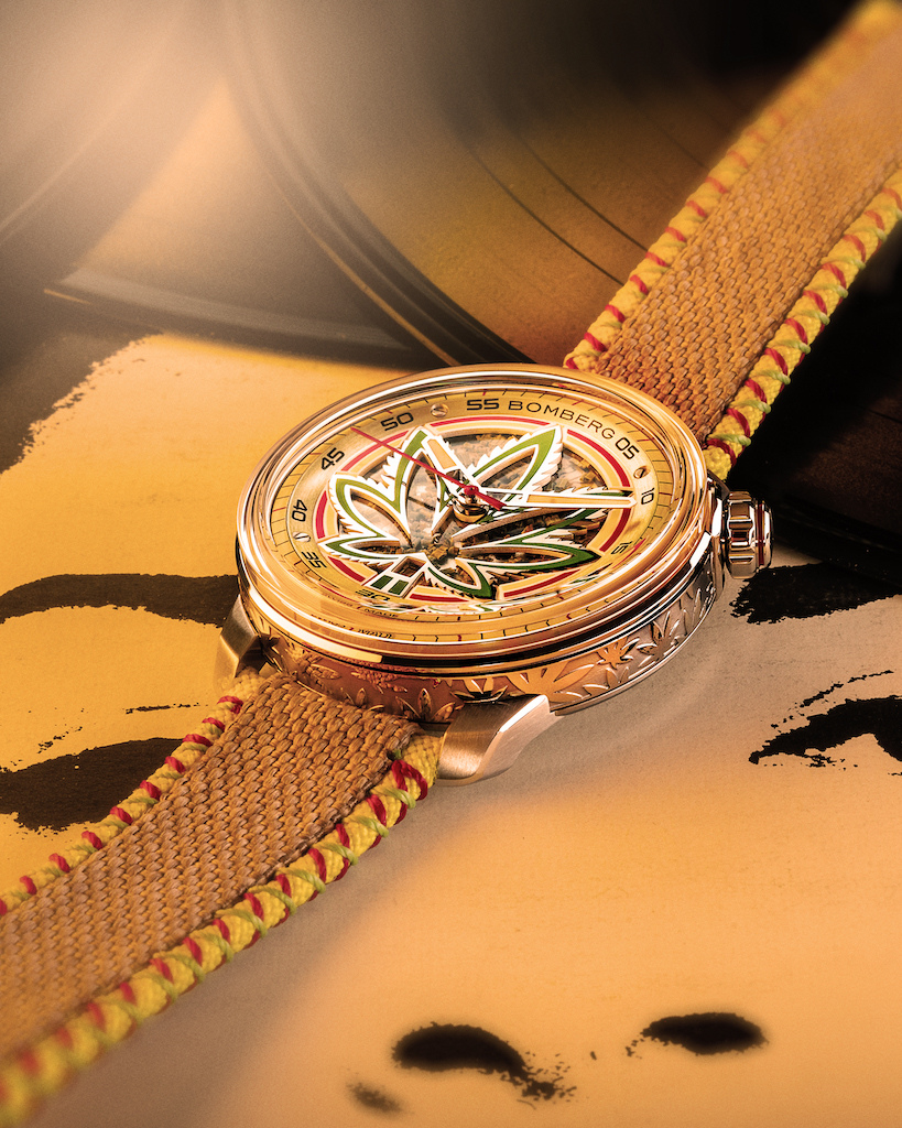 Thanks To A Beloved Bulldog, BOMBERG Presents First Ever Watch To Incorporate Hemp Leaves