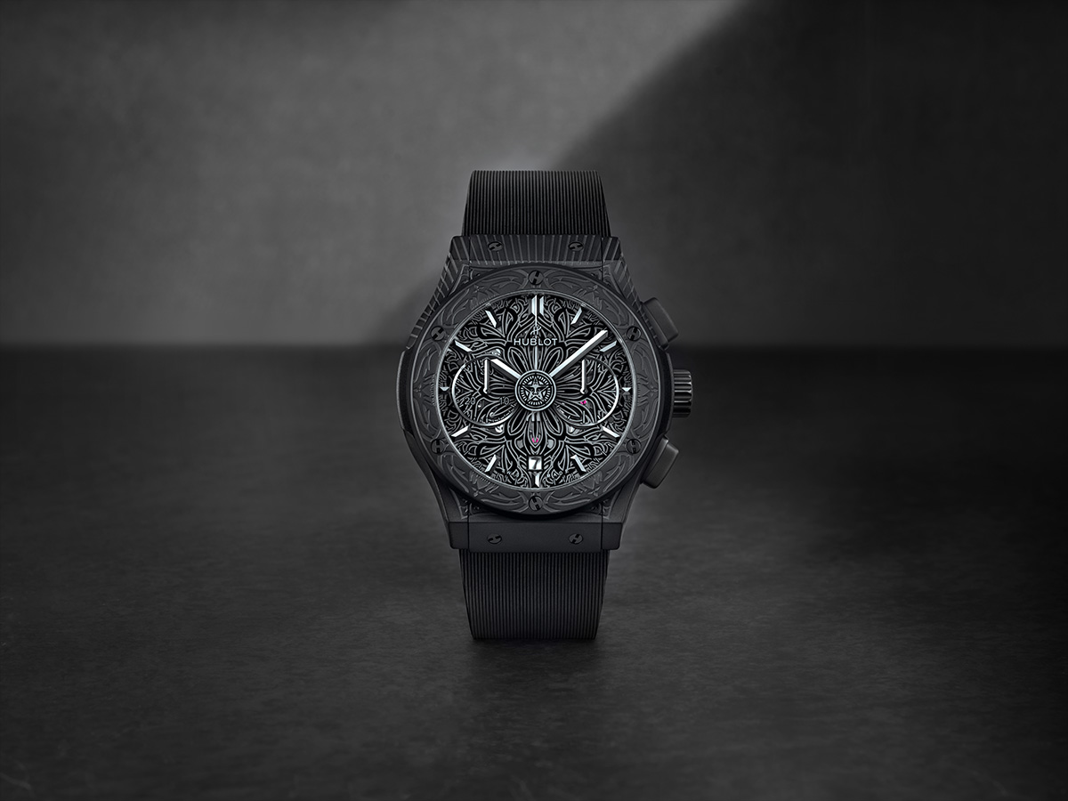 The Intersection Of Art & High Watchmaking: Introducing The Classic Fusion Aerofusion Chronograph All Black Shepard Fairey