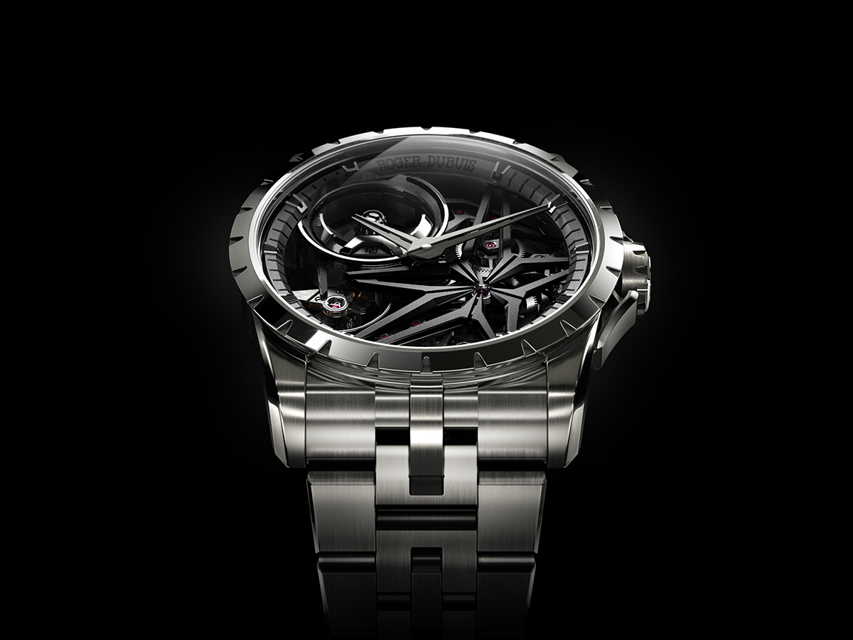 Roger Dubuis Experiments With Titanium In Its New Excalibur Monobalancier Titanium Timepiece