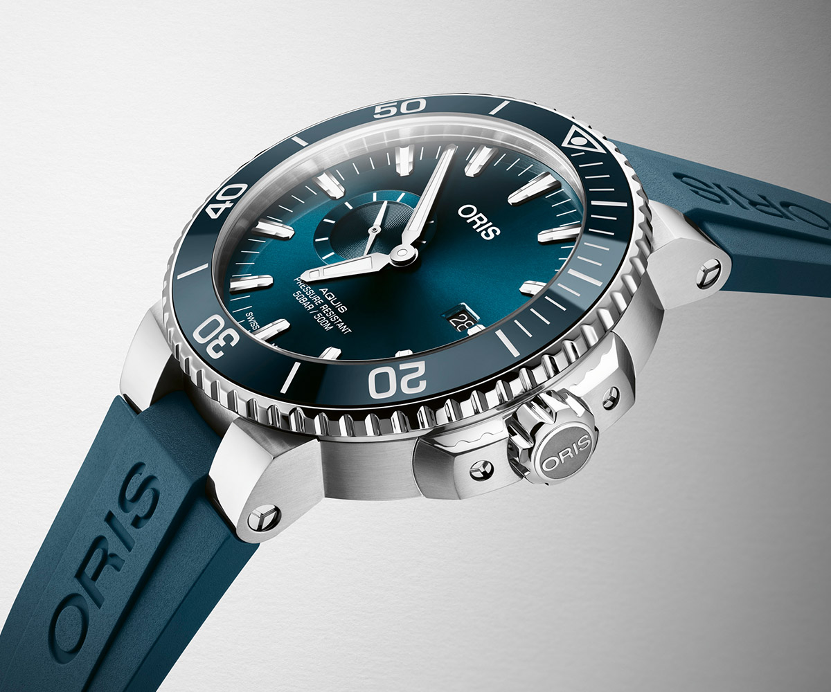 Haute News: Oris Releases The Aquis Date Small Seconds In A Sleek New Color