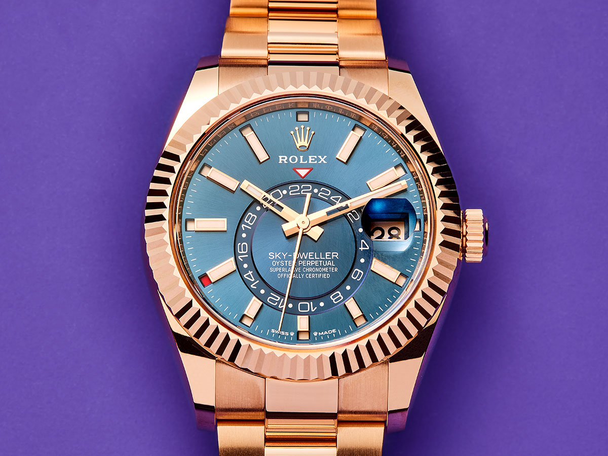 A Haute Look At The New Rolex Sky-Dweller In Everose Gold With A New Dial Color