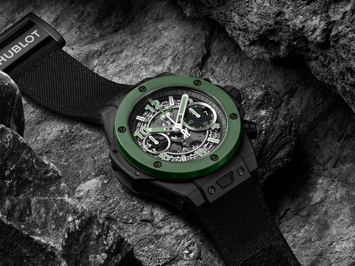 Watch Of The Week: The New Hublot Big Bang Unico All Black Green ‘Watches of Switzerland’ Special Edition
