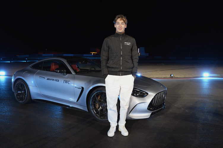 Lewis Hamilton & George Russell Join IWC Schaffhausen and Mercedes-AMG At “Speed City” Pop-Up Ahead Of F1 Las Vegas