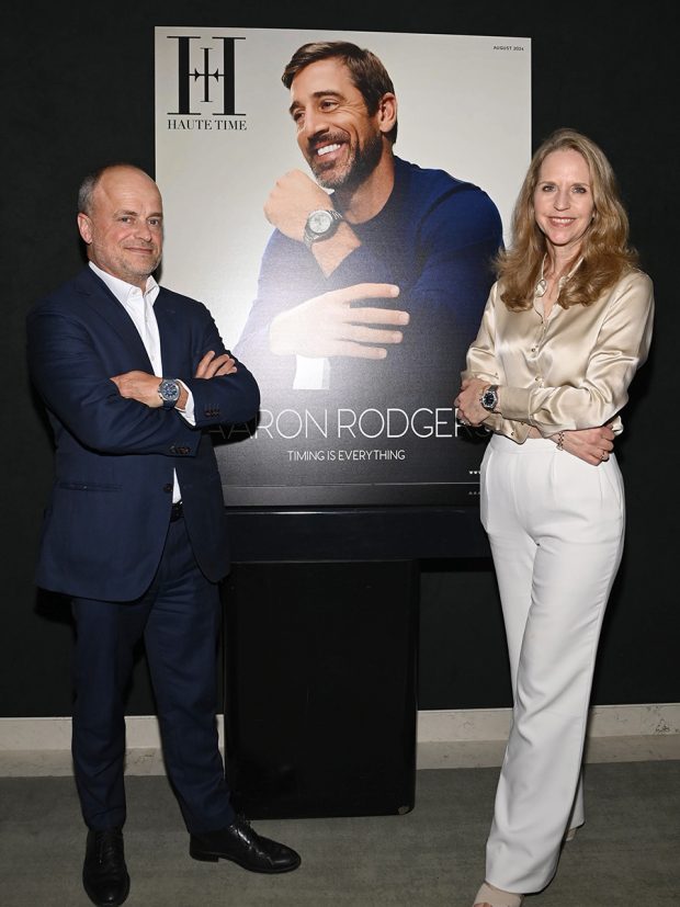 Haute Time Celebrates NFL Legend & August Cover Star Aaron Rodgers With Zenith Watches & Whispering Angel