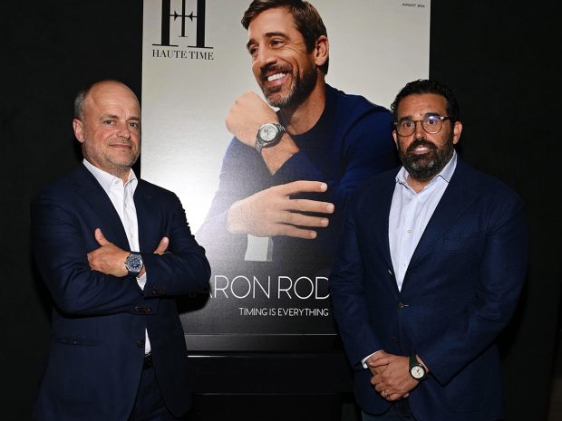 Haute Time Celebrates NFL Legend & August Cover Star Aaron Rodgers With Zenith Watches & Whispering Angel