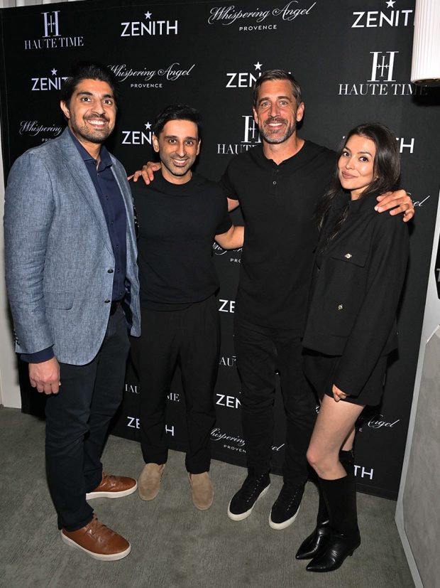 Haute Time Celebrates NFL Legend & August Cover Star Aaron Rodgers With Zenith Watches & Whispering Angel