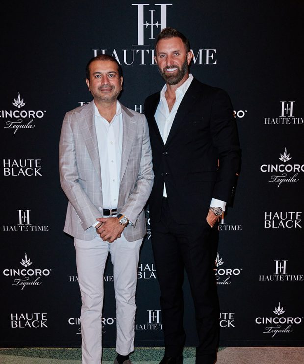 Haute Time Toasts To Golf Legend Dustin Johnson With Cincoro Tequila