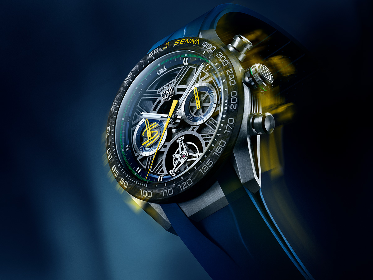 TAG Heuer Honors Ayrton Senna’s Legacy With The Carrera Chronograph Tourbillon x Senna