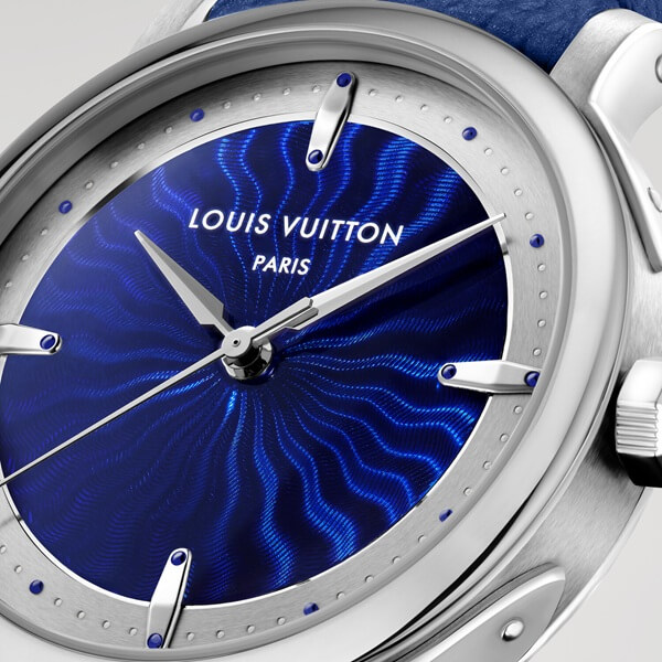 Louis Vuitton Paris dial closeup