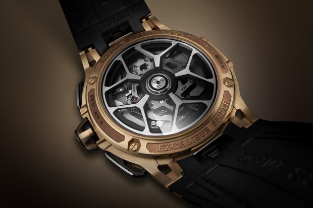 Roger Dubuis’ Excalibur Spider Flyback Chronograph Returns in Pink Gold