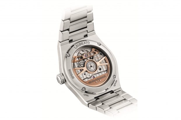 Girard Perregaux Laureato’s Golden Jubilee Celebrations Continue With a New Enamel Dial and Steel Cases