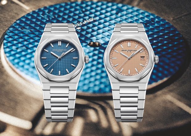 Girard Perregaux Laureato’s Golden Jubilee Celebrations Continue With a New Enamel Dial and Steel Cases