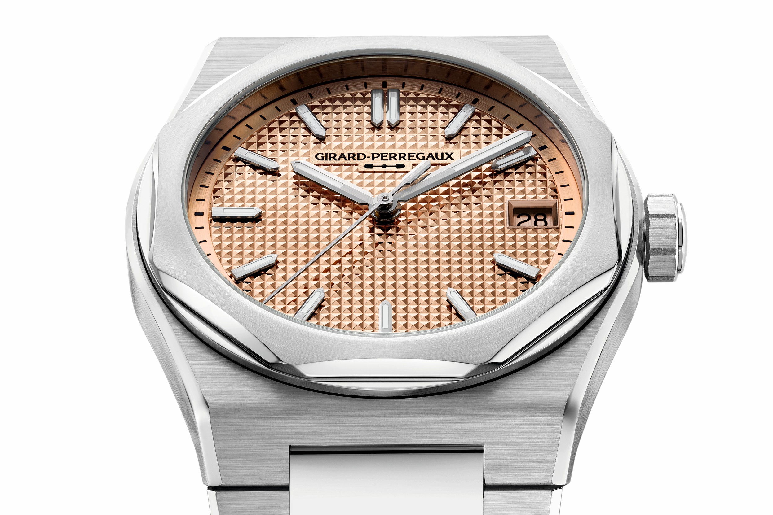 The Girard Perregaux Laureato’s Golden Jubilee Celebrations Continue With a New Enamel Dial and Steel Cases